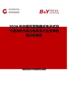 2026年中國風管隱藏式電子式空氣清凈機市場占有率及行業競爭格局分析報告