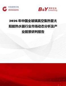 2026年中國全玻璃真空集熱管太陽能熱水器行業市場動態分析及產業前景研判報告