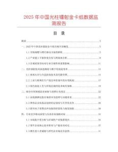 2025年中國(guó)光柱鐳射金卡紙數(shù)據(jù)監(jiān)測(cè)報(bào)告