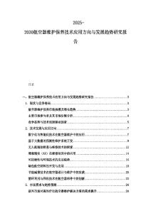 2025-2030航空器維護保養技術應用方向與發展趨勢研究報告