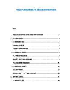 零售業(yè)風(fēng)險投資發(fā)展分析及投資融資策略研究報告