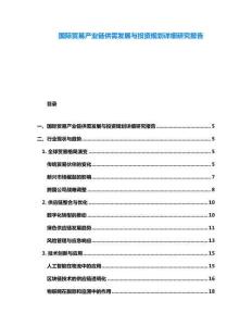國際貿(mào)易產(chǎn)業(yè)鏈供需發(fā)展與投資規(guī)劃詳細(xì)研究報(bào)告