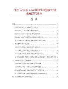 2026及未來5年中國孔徑鏈輪行業發展研究報告