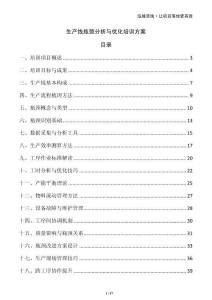 生產(chǎn)線瓶頸分析與優(yōu)化培訓(xùn)方案