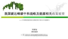 【專家】我國碳達峰碳中和戰(zhàn)略及能源相關政策展望