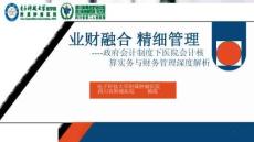 04  業(yè)財融合精細(xì)管理政府會計制度下醫(yī)院會計核算實務(wù)與財務(wù)管理深度解析