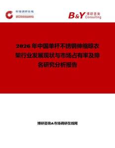 2026年中國單桿不銹鋼伸縮晾衣架行業發展現狀與市場占有率及排名研究分析報告