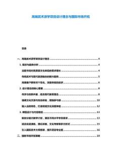 高端武術(shù)游學(xué)項(xiàng)目設(shè)計(jì)理念與國(guó)際市場(chǎng)開(kāi)拓