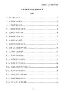 工藝流程優(yōu)化與質(zhì)量保障方案