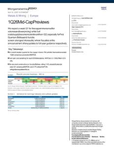 摩根士丹利-歐洲金屬與采礦：2026年一季度中盤股業(yè)績預(yù)覽-Metals&MiningEurope 1Q26 Mid-Cap Previews-20260410