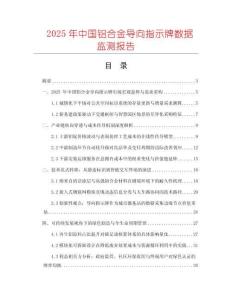 2025年中國鋁合金導向指示牌數(shù)據(jù)監(jiān)測報告