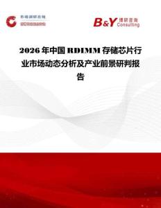 2026年中國RDIMM存儲芯片行業(yè)市場動態(tài)分析及產(chǎn)業(yè)前景研判報告