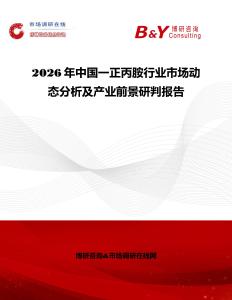 2026年中國一正丙胺行業市場動態分析及產業前景研判報告