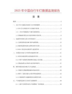 2025年中國自行車燈數據監測報告