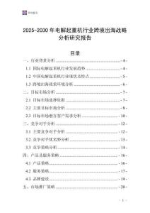 2025-2030年電解起重機行業(yè)跨境出海戰(zhàn)略分析研究報告