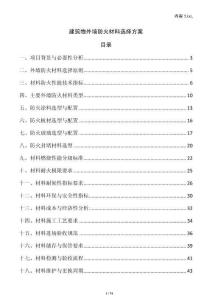 建筑物外墻防火材料選擇方案