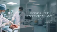 日常急救醫療須知： 開水燙傷起泡怎么處理