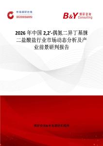 2026年中國(guó)22'-偶氮二異丁基脒二鹽酸鹽行業(yè)市場(chǎng)動(dòng)態(tài)分析及產(chǎn)業(yè)前景研判報(bào)告