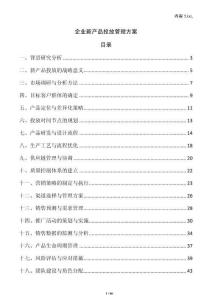 企業新產品投放管理方案