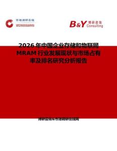2026年中國企業(yè)存儲和物聯(lián)網(wǎng)MRAM行業(yè)發(fā)展現(xiàn)狀與市場占有率及排名研究分析報告