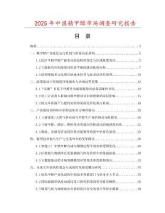 2025年中國(guó)精甲醇市場(chǎng)調(diào)查研究報(bào)告