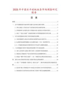 2025年中國水平刮板鏈條市場調查研究報告