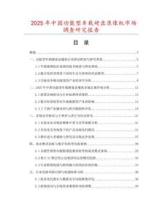 2025年中國功能型車載硬盤錄像機市場調查研究報告