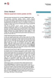 瑞銀-中國醫(yī)療科技：2026年一季度醫(yī)療器械市場最新動態(tài)-China Medtech：Medical equipment market updates(Q126)-20260413