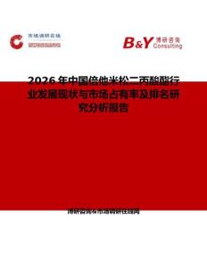 2026年中國倍他米松二丙酸酯行業發展現狀與市場占有率及排名研究分析報告