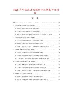 2025年中國(guó)法蘭面螺釘市場(chǎng)調(diào)查研究報(bào)告