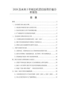 2026及未來5年削邊機項目投資價值分析報告