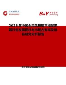 2026年中國全擋風玻璃平視顯示器行業發展現狀與市場占有率及排名研究分析報告