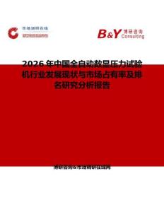 2026年中國全自動數顯壓力試驗機行業發展現狀與市場占有率及排名研究分析報告