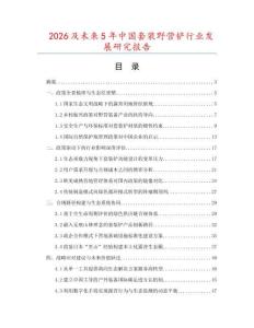 2026及未來(lái)5年中國(guó)套裝野營(yíng)鏟行業(yè)發(fā)展研究報(bào)告