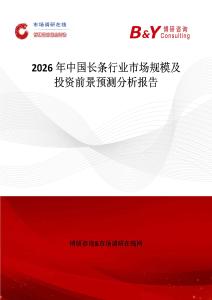 2026年中國長條行業市場規模及投資前景預測分析報告
