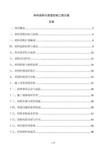 材料采購與質量控制工程方案