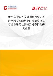 2026年中國在全球通信網(wǎng)絡(luò)、互聯(lián)網(wǎng)和無線網(wǎng)絡(luò)上同步播放電視行業(yè)市場現(xiàn)狀調(diào)查及投資機會研判報告