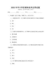 2025年中小学多媒体技术应用试题