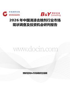 2026年中國清漆去除劑行業市場現狀調查及投資機會研判報告