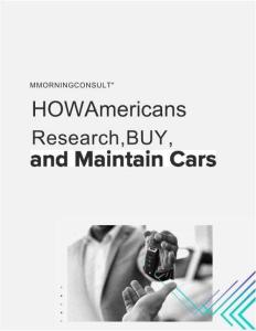 2026美國汽車消費者汽車研究（研究、購買、保養(yǎng)行為 - How Americans Research Buy and Maintain Cars