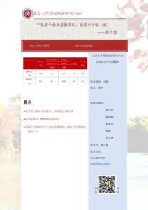 北大國民經(jīng)濟研究中心 CPI、PPI點評報告：中東戰(zhàn)爭疊加基數(shù)效應，通脹率小幅上漲20260412