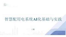 智慧配用電系統(tǒng)AI化基礎(chǔ)與實踐