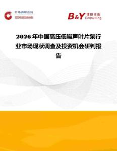 2026年中國高壓低噪聲葉片泵行業(yè)市場現(xiàn)狀調(diào)查及投資機會研判報告