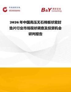 2026年中國高壓無石棉板狀密封墊片行業(yè)市場現(xiàn)狀調(diào)查及投資機會研判報告