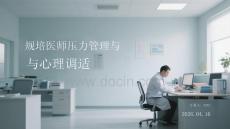 規培醫師壓力管理與心理調適