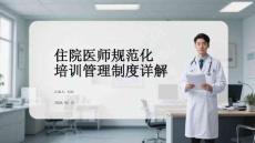 住院醫師規范化培訓管理制度詳解