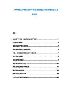 2025國內(nèi)外新能源汽車充換電樁建設(shè)行業(yè)市場競爭及發(fā)展分析