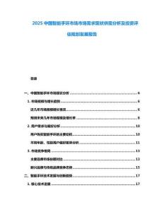 2025中國智能手環(huán)市場市場需求現(xiàn)狀供需分析及投資評估規(guī)劃發(fā)展報(bào)告