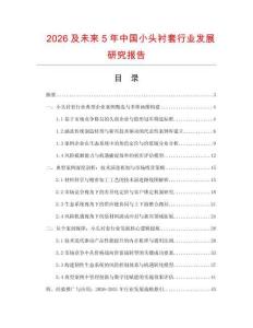 2026及未來5年中國小頭襯套行業發展研究報告