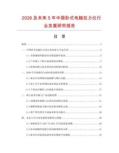 2026及未來(lái)5年中國(guó)臥式電腦拉力儀行業(yè)發(fā)展研究報(bào)告